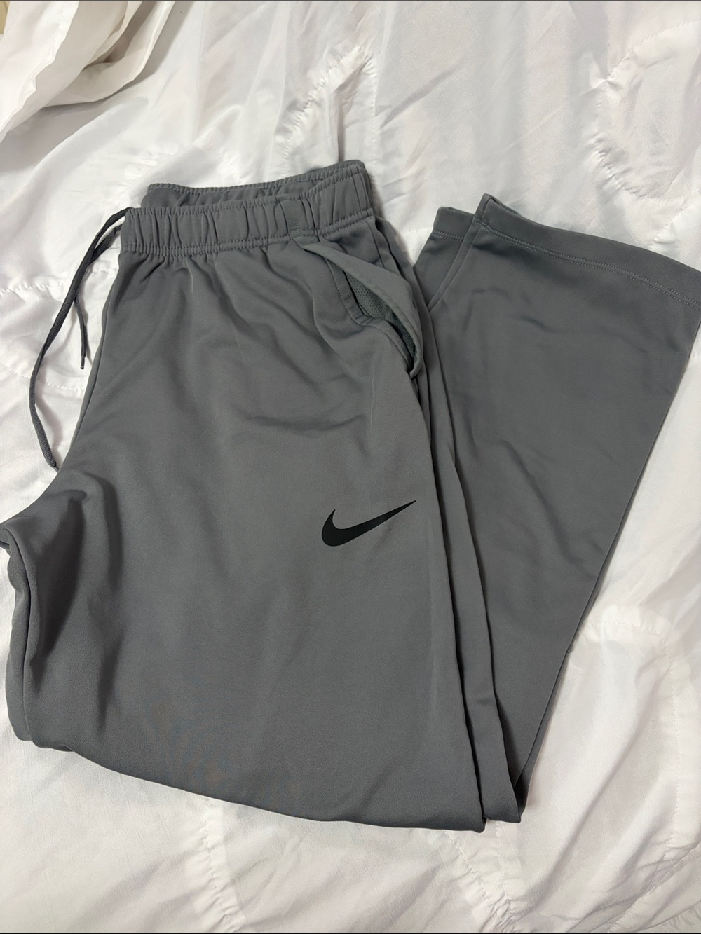 Nike Gray mens Jogger Pants with Black Swoosh